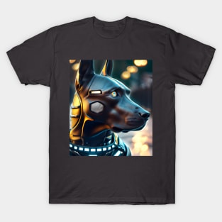 Cyberpunk Dog (1) - Anthropomorphic Sci fi Dogs T-Shirt